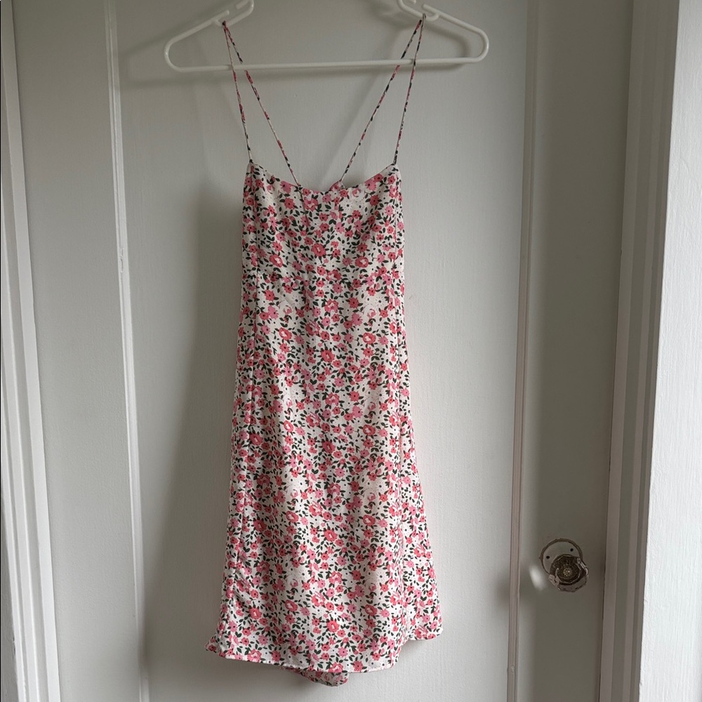Floral Spaghetti Strap Mini Dress